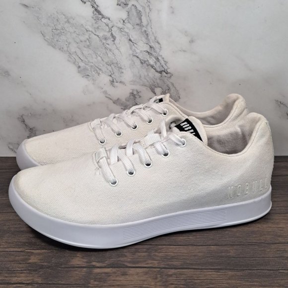 No Bull Shoes No Bull White Cream Canvas Trainer Sneaker Unisex